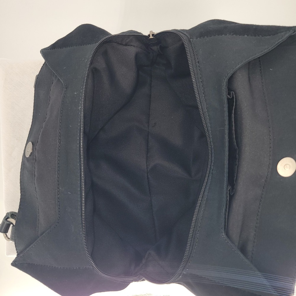 The Sak Black‎ Suede Colorblock Patchwork Tote Shoulder Bag Leather Straps Boho - Picture 6 of 9